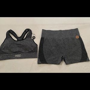 Victoria Secret PINK sport bra & matching shorts